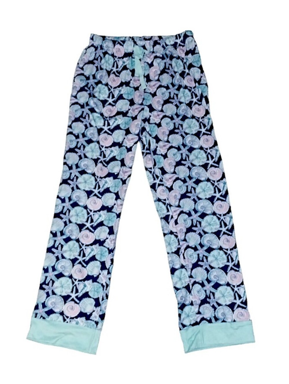 Simply Southern Navy Seashell Print Pajama Pants - Blue